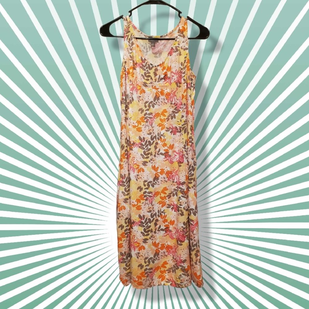 J. Jill floral sleeveless summer dress size M